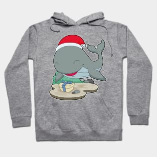 Whale Christmas Package Hoodie